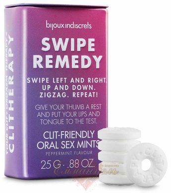 Цукерки м'ятні - Bijoux Indiscrets Swipe Remedy – clitherapy oral sex mints