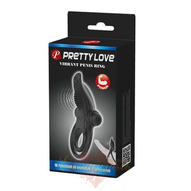 Ерекційне кільце - Pretty Love Vibro Penis Ring Black