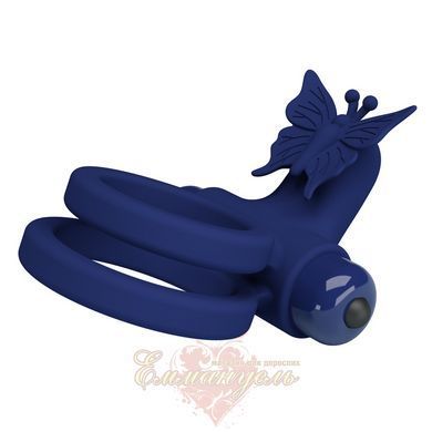 Эрекционное виброкольцо Prette Love Powerful Ring с 10 режимами вибрации 6603BI-210296-3 фото