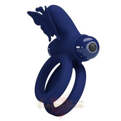 Эрекционное виброкольцо Prette Love Powerful Ring с 10 режимами вибрации 6603BI-210296-3 фото