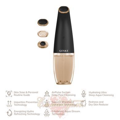 GESKE Aqua-Stream Face Cleanser 8-in-1 facial cleansing device gray HB0397 &mdash; photos