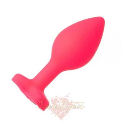 Butt Plug - Pink Silicone Heart Light Pink,M