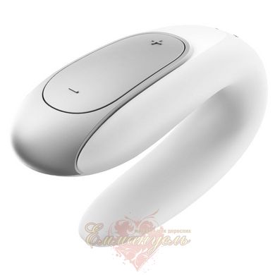 Smart Vibrator for Couples - Satisfyer Double Fun (White) with remote control