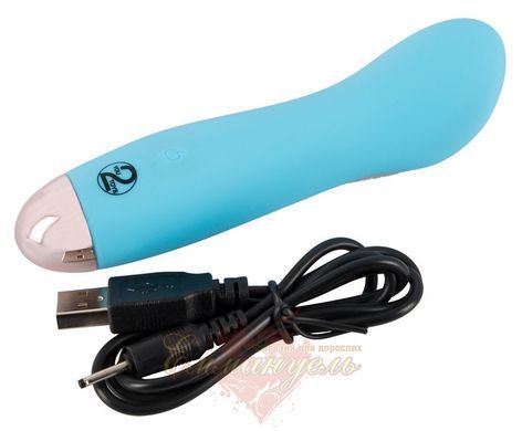 Мини-вибратор Cuties Blue &ndash; 7 режимов вибрации, силиконовый, USB зарядка 42-05953220000 фото