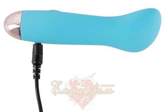 Мини-вибратор Cuties Blue &ndash; 7 режимов вибрации, силиконовый, USB зарядка 42-05953220000 фото
