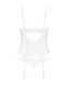 White lace corset Obsessive Alissium with mesh & thong, size XS/S &ndash; open back, flexible boning SX0600 - photos (7