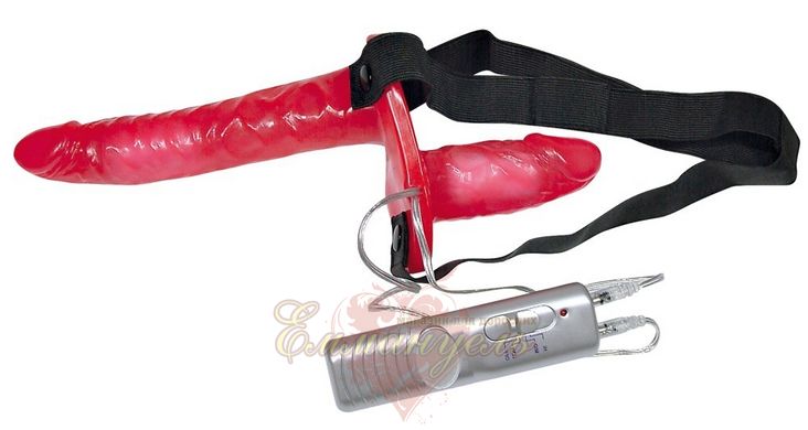 Strap - Bad Kitty Vibr. Strap-On Duo
