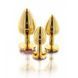 Анальная металлическая пробка M (Medium) с камнем красного цвета Butt Plug with Diamond Jewel Taboom T17168 фото 5