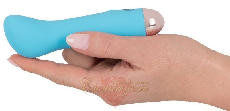 Мини-вибратор Cuties Blue &ndash; 7 режимов вибрации, силиконовый, USB зарядка 42-05953220000 фото