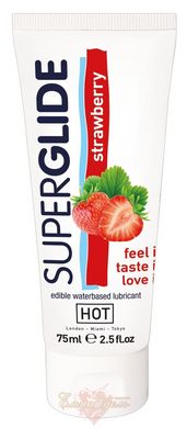Lubricant - HOT Superglide Strawberry, 75ml