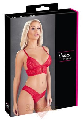 Комплект белья - 2212269 Cottelli Collection Bra Set, red - XL