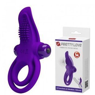 Эрекционное кольцо - Pretty Love Vibro Penis Ring Purple 6603BI0768 фото