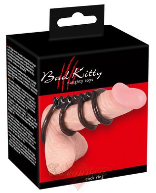 Ерекціонное кільце - Bad Kitty Cock/testicle Ring 4 rings