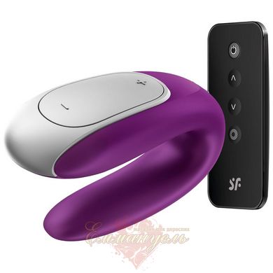 Smart vibrator for couples - Satisfyer Double Fun (Violet) with remote control
