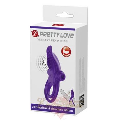 Pretty Love Vibro Penis Ring Purple