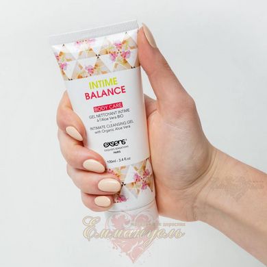 Intimate hygiene gel - EXSENS Intime Balance, 100 ml, with organic aloe leaf extract