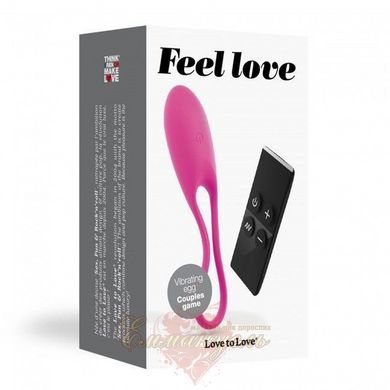 Vibro egg - Love To Love Feel Love Pink with remote control