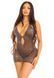 Платье Leg Avenue Lurex Rhinestone Keyhole Halter Dress, One Size, черно-серебряное SX2769 фото 4