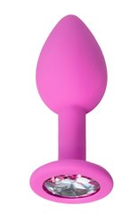 Анальный страз - ToDo by Toyfa Brilliant, силикон, розовый, 8 см