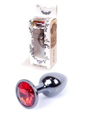 Butt Plug - Jewellery Dark Silver PLUG Red, S