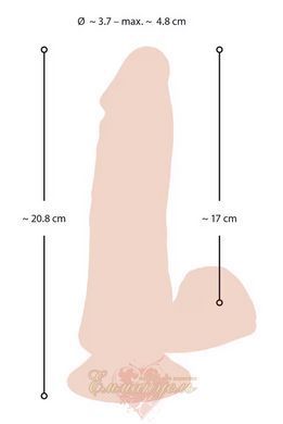 Vibrator Nature Skin Bendable RC with Balls 61325536700000 &mdash; photos