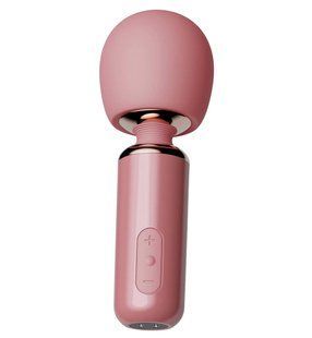 Мини-вибромассажер - Qingnan 5 Powerful Mini Wand Massager, розовый Q95513 фото