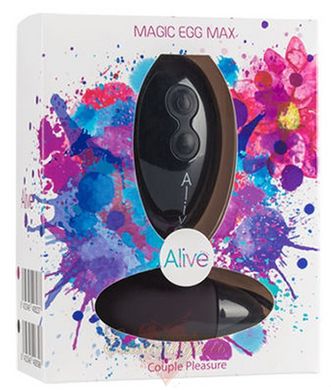 Powerful vibrating egg - Alive Magic Egg MAX Black with remote control