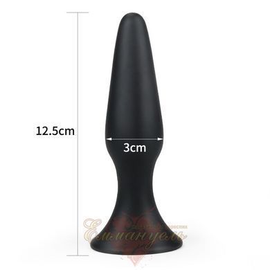 Lure Me Silicone Anal Plug Black, L 6452LV-BK18L &mdash; photos