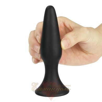 Lure Me Silicone Anal Plug Black, L 6452LV-BK18L &mdash; photos