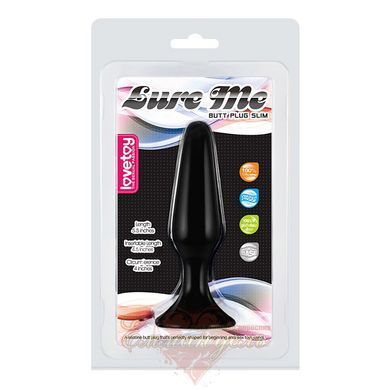 Lure Me Silicone Anal Plug Black, L 6452LV-BK18L &mdash; photos