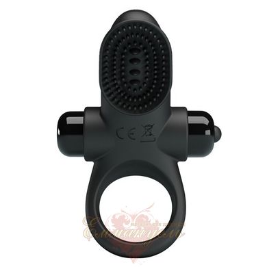 Эрекционное кольцо - Pretty Love Vibro Penis Ring II Black