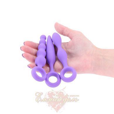 NS Novelties INYA Trio Kit Purple 3-Piece Anal Butt Plug Set SX4351 &mdash; photos