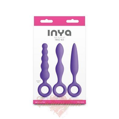 NS Novelties INYA Trio Kit Purple 3-Piece Anal Butt Plug Set SX4351 &mdash; photos
