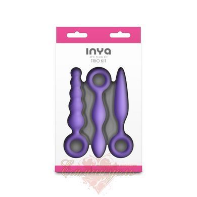 NS Novelties INYA Trio Kit Purple 3-Piece Anal Butt Plug Set SX4351 &mdash; photos