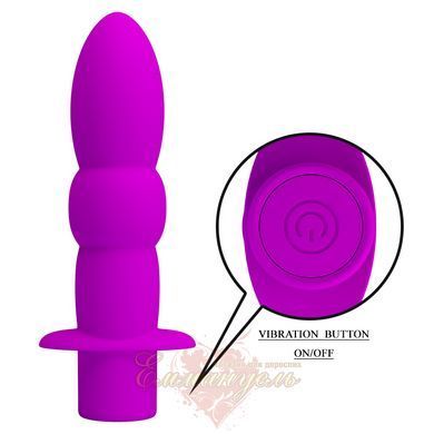 Вібратор - Pretty Love Wyatt Anal Vibro Plug Purple 6603BI0833 фото