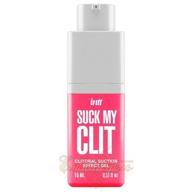 Смоктайзер для клітора Intt Suck My Clit Wild Strawberry (15 мл) &mdash; гель з ефектом посмоктування  SX4002 фото