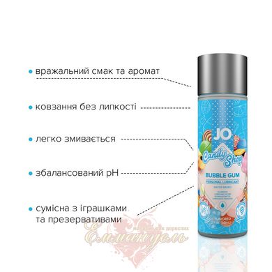 Лубрикант - System JO H2O Candy Shop Bubble Gum (60 мл) без сахара и парабенов