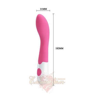 Вибратор для точки G Pretty Love Bishop, розовый, 30 режимов, медицинский силикон 6603BI-014220 фото