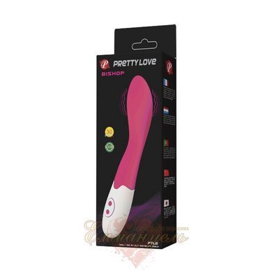 Вибратор для точки G Pretty Love Bishop, розовый, 30 режимов, медицинский силикон 6603BI-014220 фото
