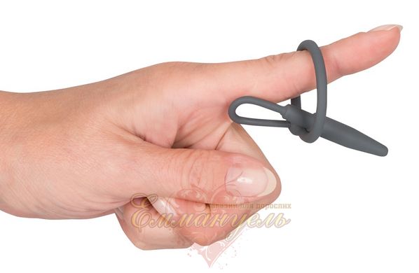 Эрекционное кольцо - Penis Plug with Glans Ring