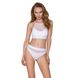 Спортивный топ с прозрачной вставкой - Passion PS006 TOP S, white