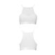 Спортивный топ с прозрачной вставкой - Passion PS006 TOP S, white