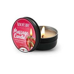 Масажна свічка 'Полуниця в шампанському' - Amoreane Sparkling Strawberry (30 мл)