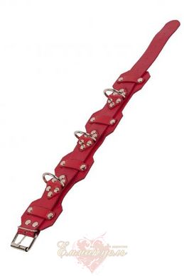 VIP Leather Collar, red