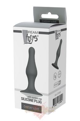 Анальный плаг - Dream toys Grey Plug With Suction Cup