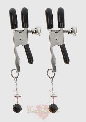 Nipple clips - Taboom Adjustable Clamps With Beads, Silver