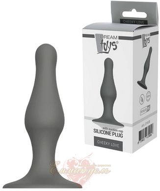 Анальный плаг - Dream toys Grey Plug With Suction Cup