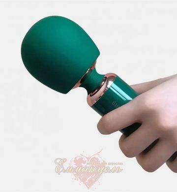 Мини-вибромассажер - Qingnan 5 Powerful Mini Wand Massager, зеленый