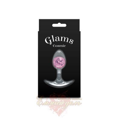 NS Novelties Cosmic Glams Small Pink Crystal Anal Butt Plug SX4335 &mdash; photos