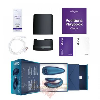 Couple Vibrator - We-Vibe Chorus Cosmic Blue, touch vibration control by squeezing the remote